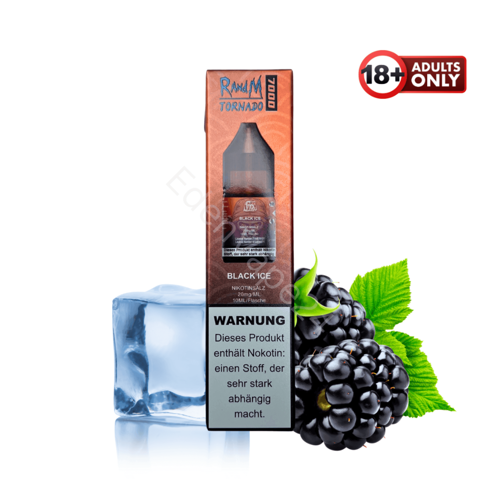 RandM Tornado 7000 Liquid - Black Ice - EdenVape24